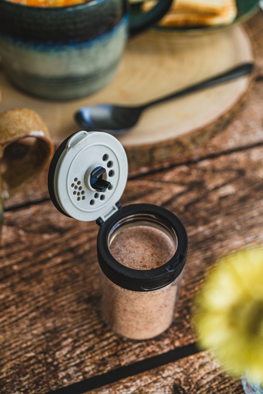 Szklany pojemnik na przyprawy z pokrywką MPLCo spice jar with lid - obrazek 2