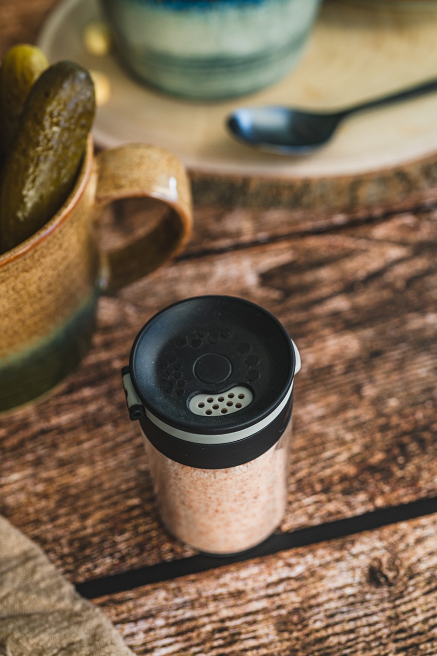 Szklany pojemnik na przyprawy z pokrywką MPLCo spice jar with lid - obrazek 3