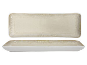 Ceramiczna linia WHITE JEANS BEŻ PATERA 28x10 cm Ceramic WHITE JEANS BEIGE DISH 28x10 cm 24328090