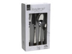 Sztućce zestaw 16 el srebrny połysk stal 18/0 Cutlery set 16 pcs STEEL 18/0 mirror 22081516