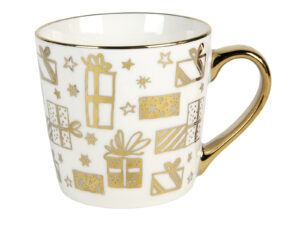 Deco Xmas ZŁOTE PREZENTY kubek 400 ml Deco Xmas GOLD GIFTS Mug 400 ml 23024001