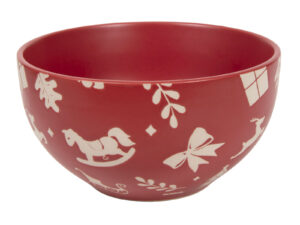 Deco Xmas ŚWIĄTECZNY WZÓR miska czerwona Deco Xmas CHRISTMAS PATTERN Bowl red 23010346