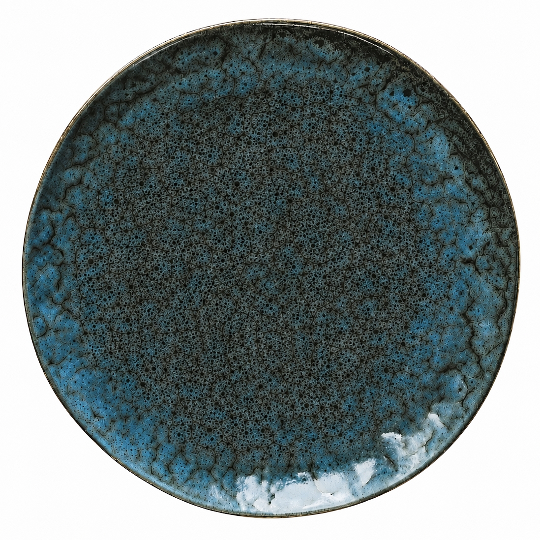 OMBRES talerz 28 cm GRANAT SZARY OMBRES line plate 28 cm NAVY GREY 601518