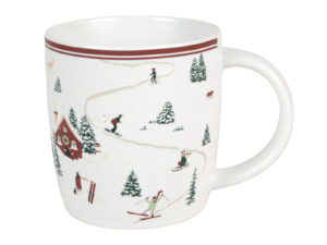 Deco Xmas WINTER SPORT kubek 350 ml biały Deco Xmas WINTER SPORT Mug 350 ml white 23010641