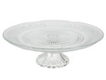 Patera szklana na wysokiej nóżce 28,9 cm Glass cake plate stand 28,9 cm on feet 24532716