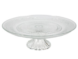 Patera szklana na wysokiej nóżce 28,9 cm Glass cake plate stand 28,9 cm on feet 24532716