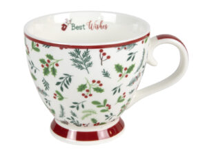Deco Xmas FILIŻANKA NA STOPCE 445 ml zielono czerw Deco Xmas CUP ON FOOT 445 ml red green 23020134