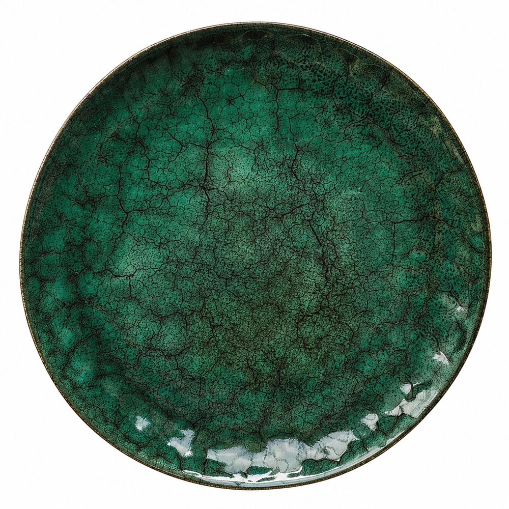 OMBRES talerz 28 cm ZIELEŃ SZARY OMBRES line plate 28 cm GREEN GREY 601488