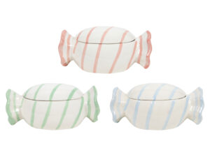 Ceramiczna linia CANDY pojemnik 20x10 cm MIX kolor Ceramic CANDY jar 20x11x10 cm MIX 23106150