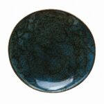 Ceramiczna linia OMBRES talerz 21 cm GRANAT SZARY OMBRES line plate 21 cm NAVY GREY 601495