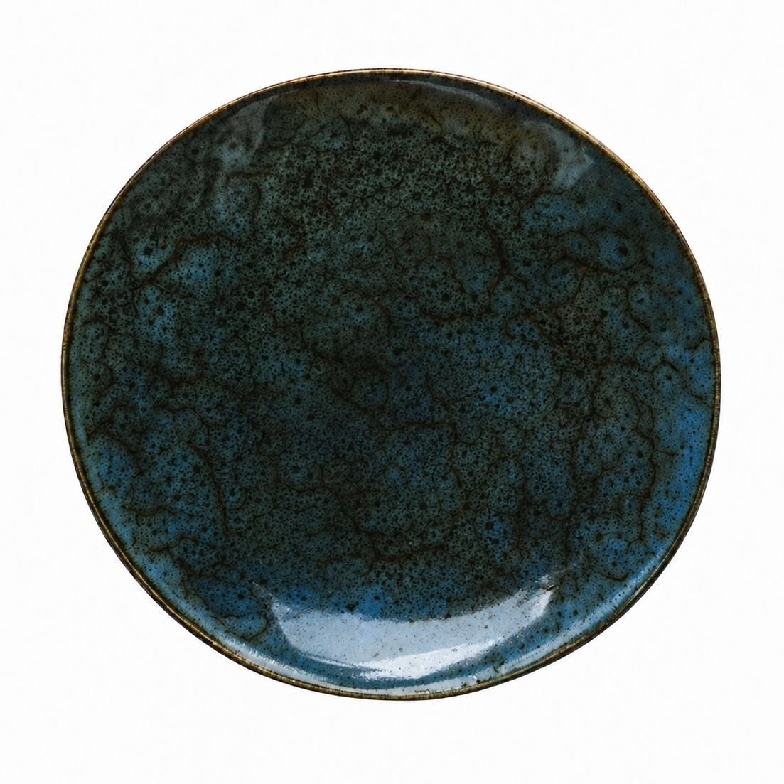 Ceramiczna linia OMBRES talerz 21 cm GRANAT SZARY OMBRES line plate 21 cm NAVY GREY 601495