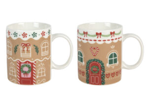 Deco Xmas GINGER HOUSE kubek 340 ml MIX wzorów Deco Xmas GINGER HOUSE mug 340 ml MIX 23020216