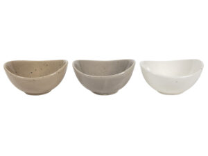 Ceramiczna linia BEACH miska OWALNA 11cm różne kol Ceramic BEACH line BOWL OVAL 11x10x5 cm 24305508