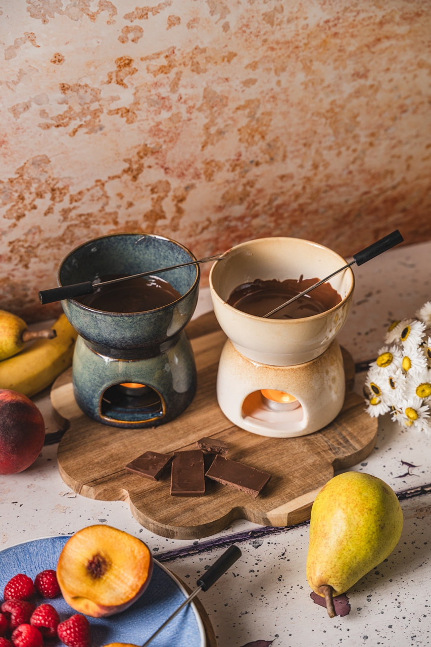 Ceramiczne naczynie do czekoladowego FONDUE Ceramic chocolate FONDUE dish 23473138 - obrazek 6