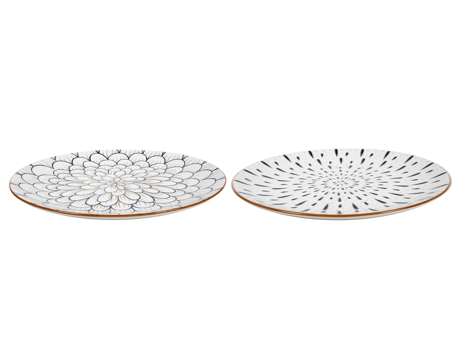 Porcelanowa linia YAMATA talerz 27cm mix 2 wzorów Porcelain YAMATA plate 27 cm 24324688 mix 2 decal