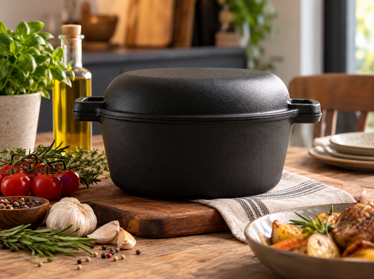 Żeliwny garnek do Chleba podwójny CAST IRON DUTCH BREAD OVEN 087.236 - obrazek 2