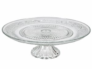 Patera szklana na wysokiej nóżce 28,9 cm Glass cake plate stand 28,9 cm on feet 24532716