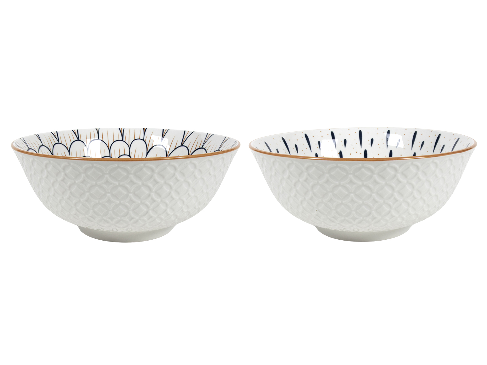 Porcelanowa linia TOTTORI miska 21cm mix 2 wzorów Porcelain YAMATA bowl 21 cm 24324720 mix 2 decal
