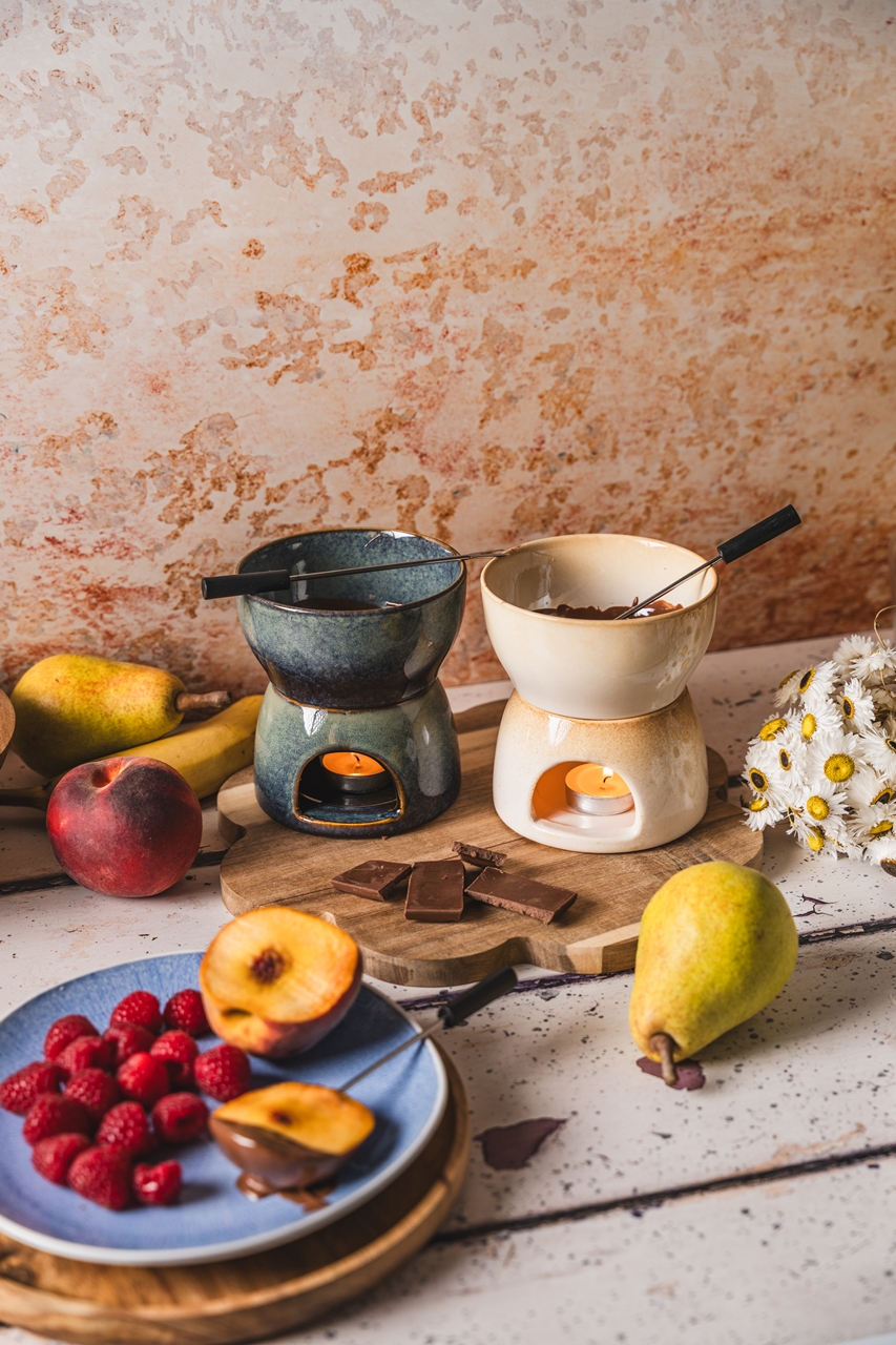 Ceramiczne naczynie do czekoladowego FONDUE Ceramic chocolate FONDUE dish 23473138 - obrazek 5