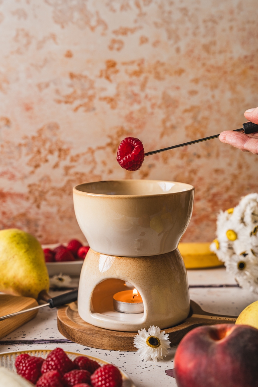 Ceramiczne naczynie do czekoladowego FONDUE Ceramic chocolate FONDUE dish 23473138 - obrazek 2